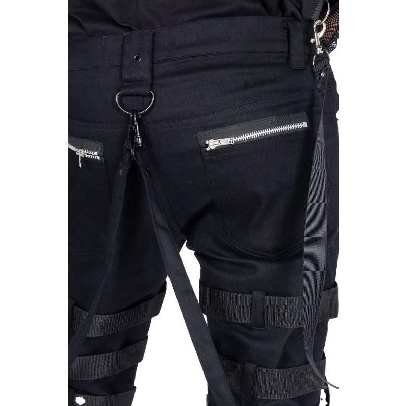 Men Gothic Pants High Waist Pants Baggy Trouser CYBER GOTH Pants